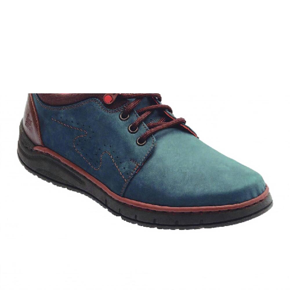 NEW LOBO SOLO men's 9318 oxford in blue nubuck